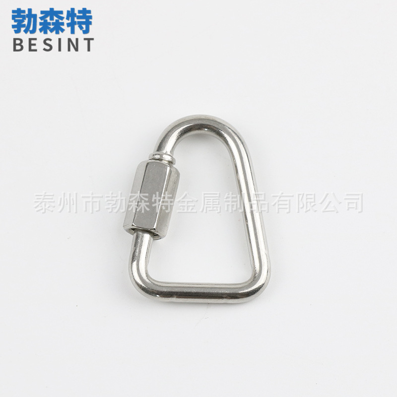 Steel Triangle Connecting Ring Mellon Lock Climbing Equipment Fast Safety Buckle Triangle Ring Connection Buckle