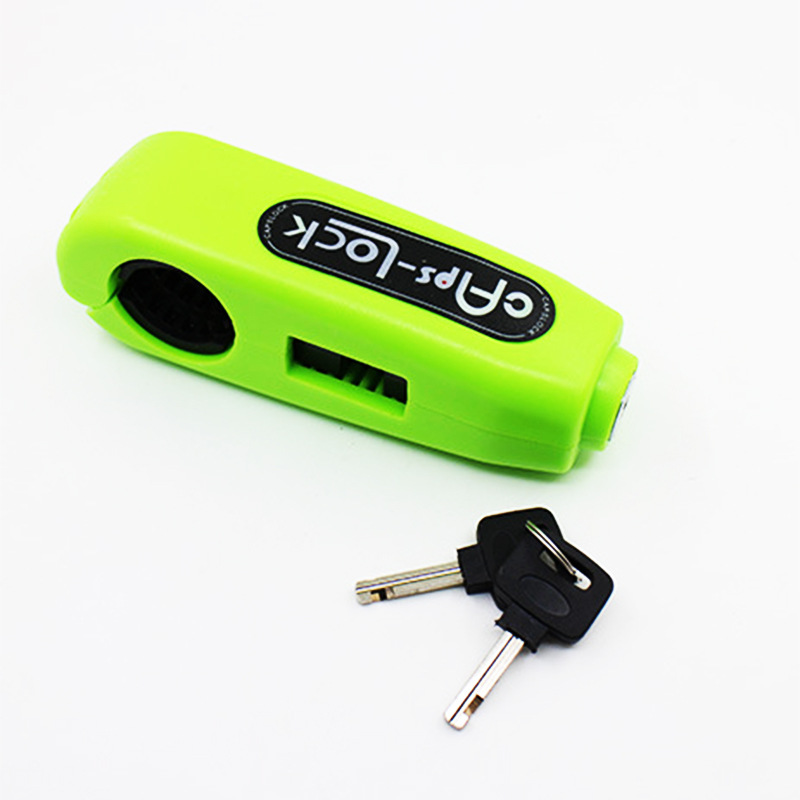Motorcycle Lock Handle Anti-Theft Lock Handlebar Lock Horns Electromobile Lock Grip Caps Lock