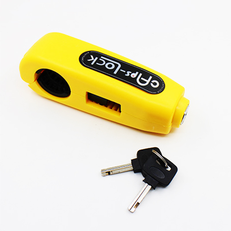 Motorcycle Lock Handle Anti-Theft Lock Handlebar Lock Horns Electromobile Lock Grip Caps Lock