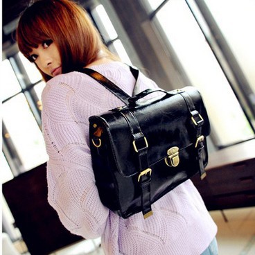 2020 Spring New Fashion Shoulder Crossbody Backpack Student Lock Doctor Messenger Bag British Retro Women&#039;s Bag