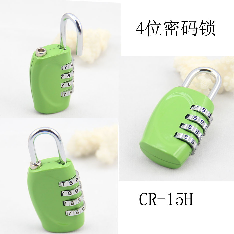 Production Best-Selling Style 4-Digit Combination Lock High-End Number Padlock Gym Color Padlock Mixed Color CH-15H