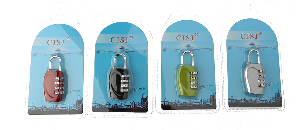 Production Best-Selling Style 4-Digit Combination Lock High-End Number Padlock Gym Color Padlock Mixed Color CH-15H