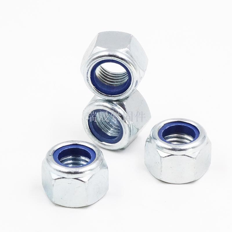 Locknut DIN982 carbon steel locknut nylon self-locking locknut class 4 locknut