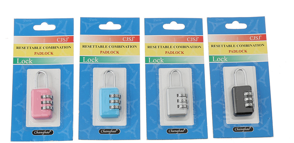 Factory Direct Sales Creative Small Alloy Luggage Mechanical Combination Lock Small Luggage Lock CH-05B