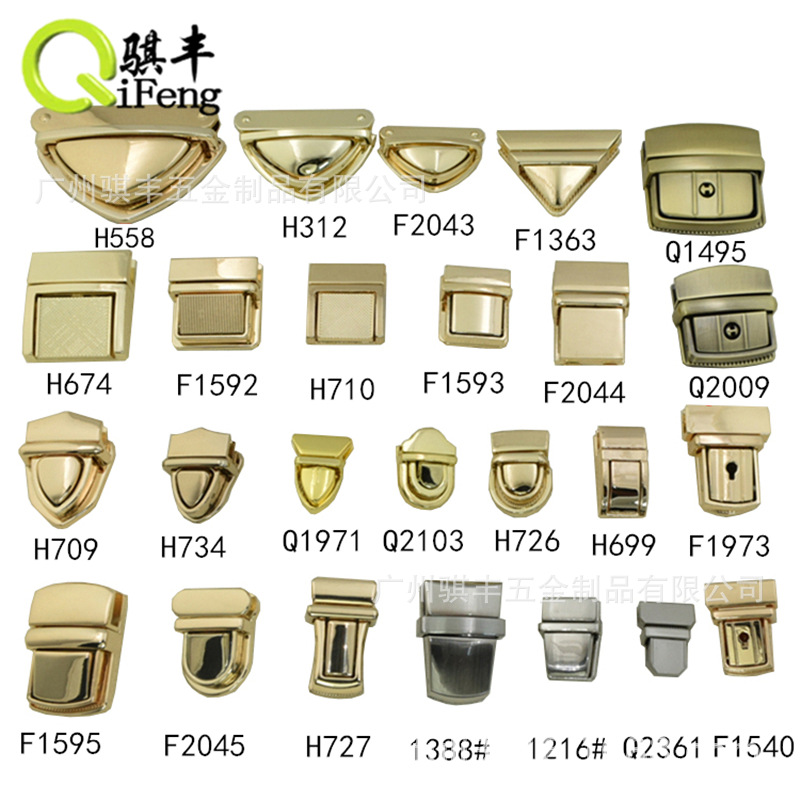 Factory Hot Sale Supply Luggage Lock Mortise Lock Combination Lock Alloy Small Square Lock Organ Lock Fake Key Lock