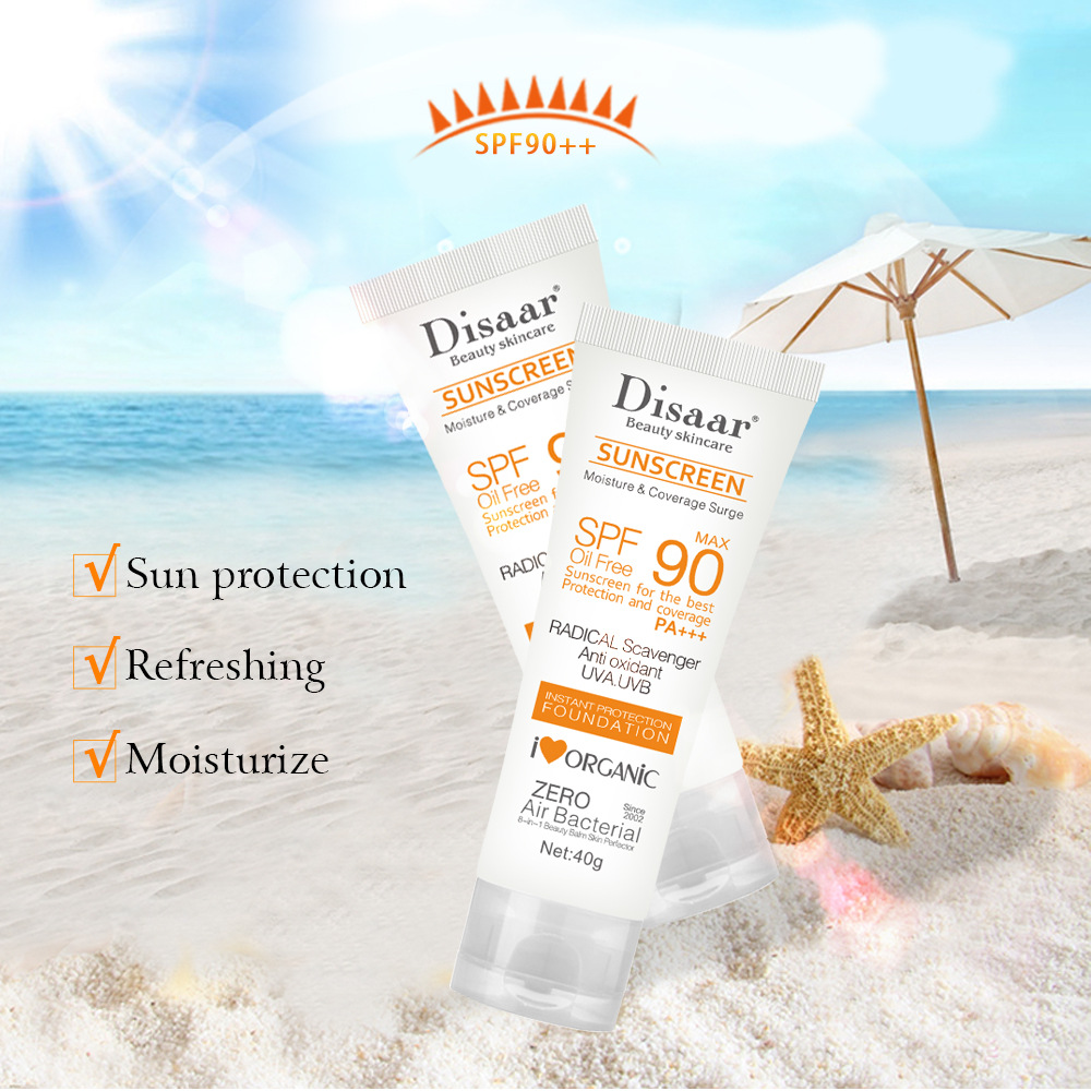 CrossBorder Sunscreen Summer Sunscreen Skin Moisturizing Lock Water Concealer Body Sunscreen SweatProof UV Protection
