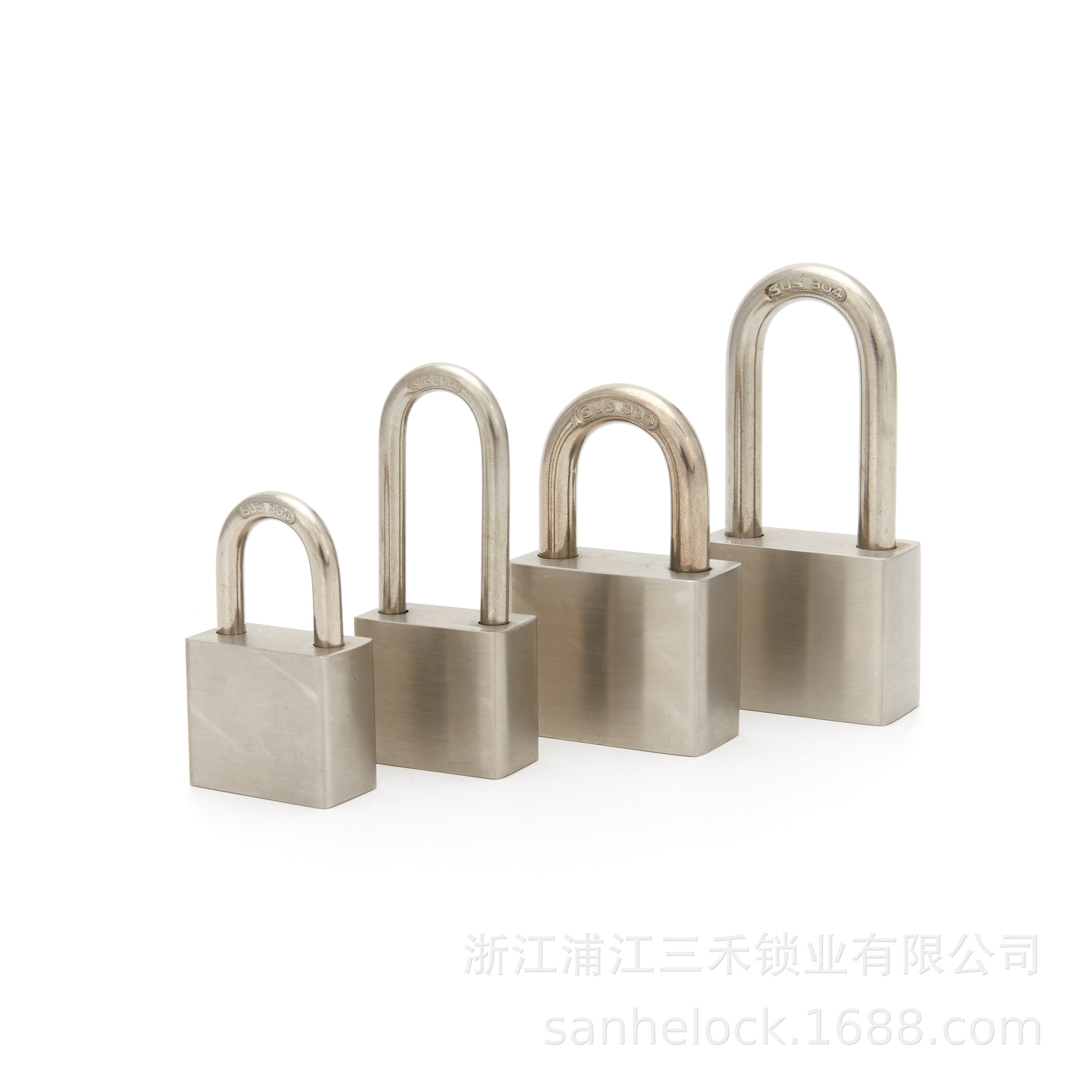 Factory Direct Supply Stainless Steel Short Beam Lock Stainless Steel Long Beam 304 Stainless Steel Lock Student Dormitory Anti-Theft Padlock