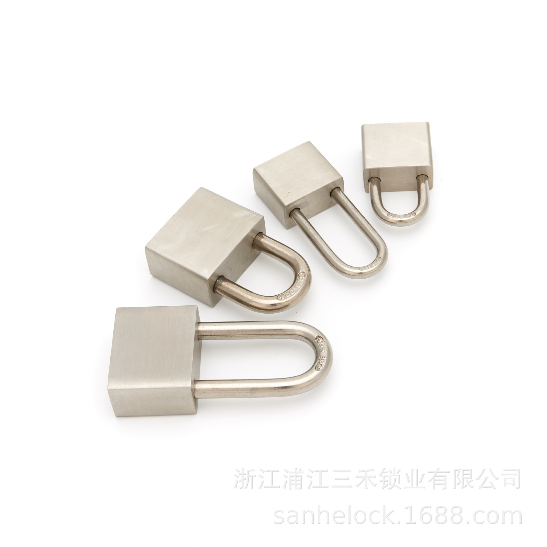 Factory Direct Supply Stainless Steel Short Beam Lock Stainless Steel Long Beam 304 Stainless Steel Lock Student Dormitory Anti-Theft Padlock