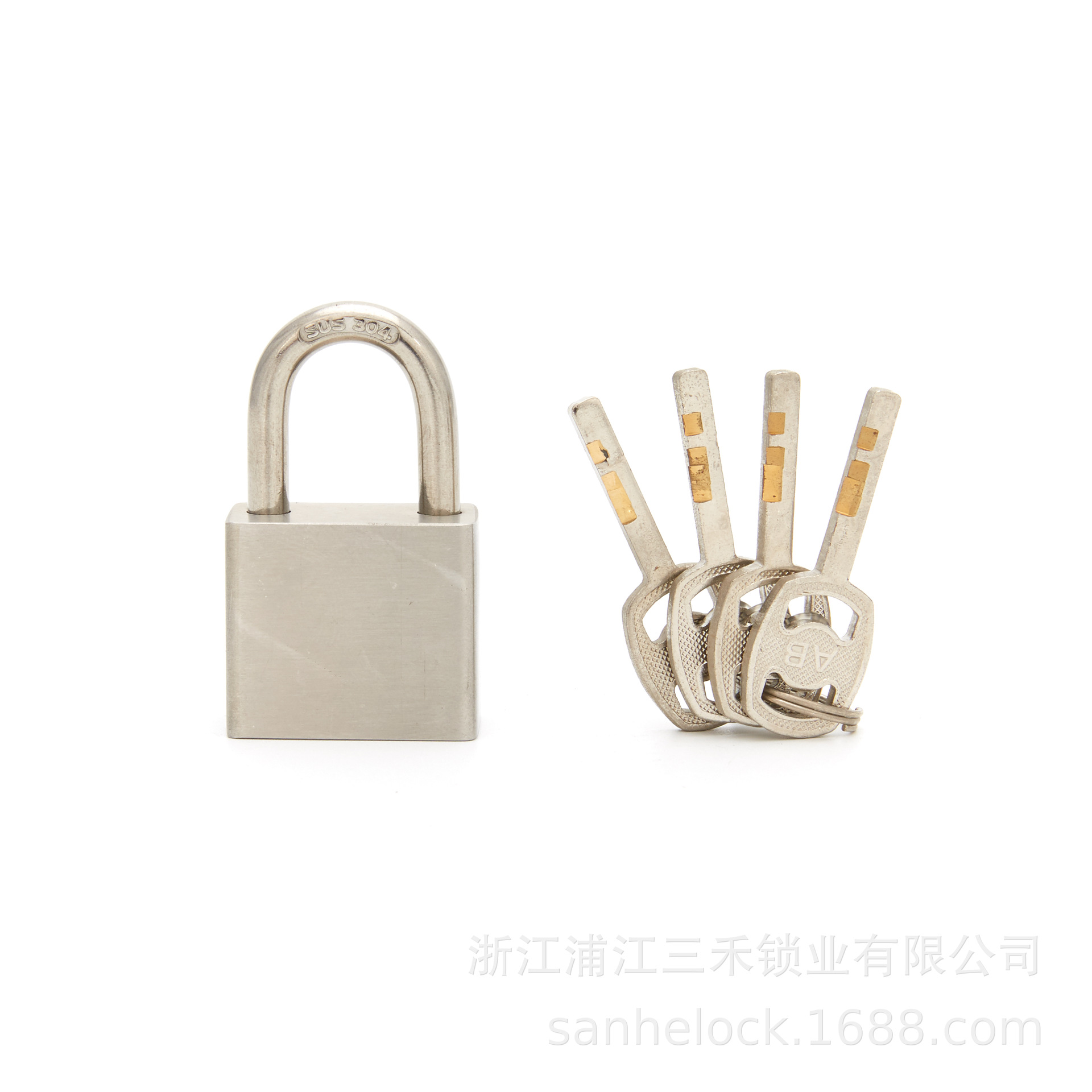 Factory Direct Supply Stainless Steel Short Beam Lock Stainless Steel Long Beam 304 Stainless Steel Lock Student Dormitory Anti-Theft Padlock