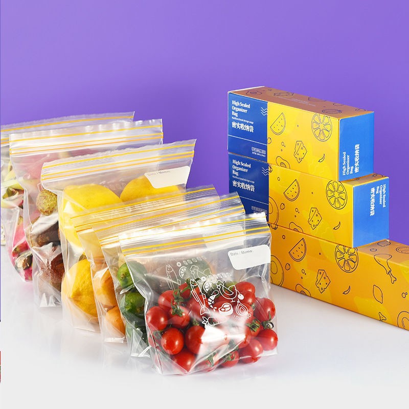 Package Food Grade Ziplock Bag Zip Lock Bag Packing Bags Sealed Bag Special Refrigerator for Freezing Buggy Bag