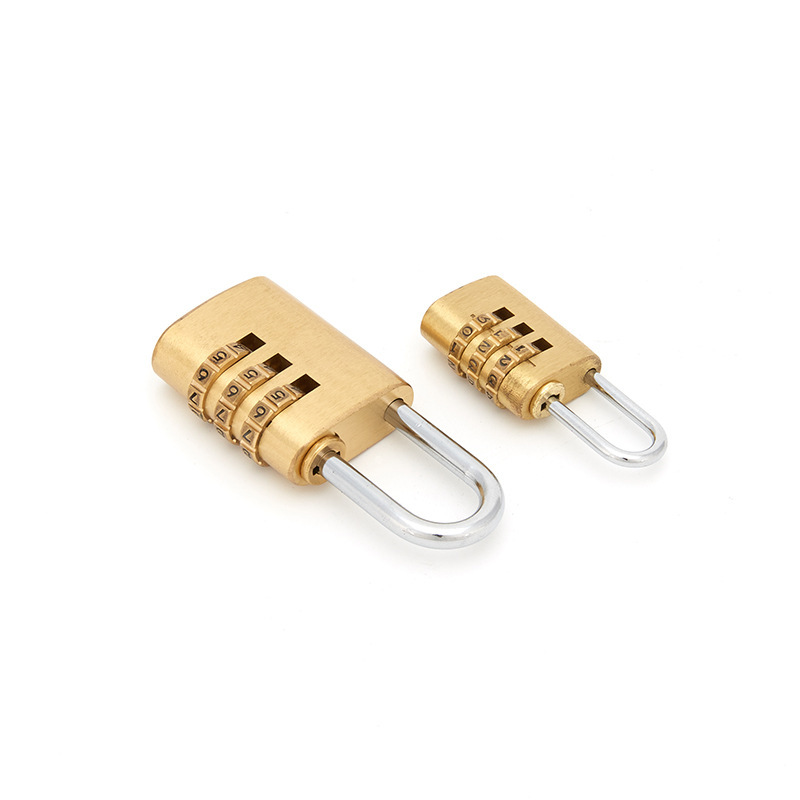 Lock Padlock Copper Lock New round Corner Password Copper Lock Factory Direct Supply Household Padlock Office Cabinet Padlock with Password Required