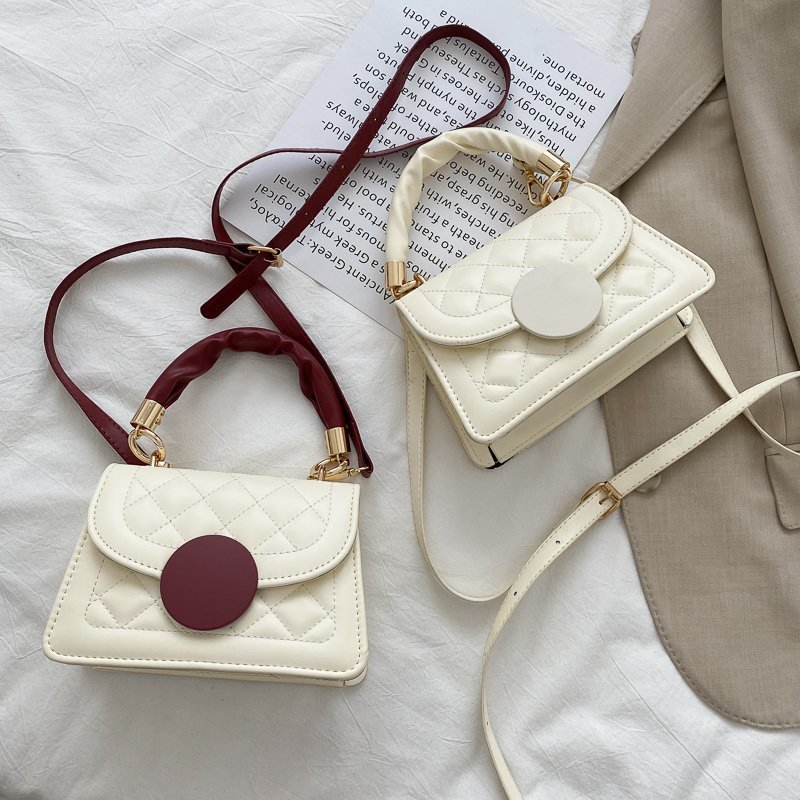 Factory Direct Sales Trendy Fashionable Women&#039;s Bags New Korean Versatile One-Shoulder Crossbody Small Bag Plum Blossom Twist Lock Bag Women
