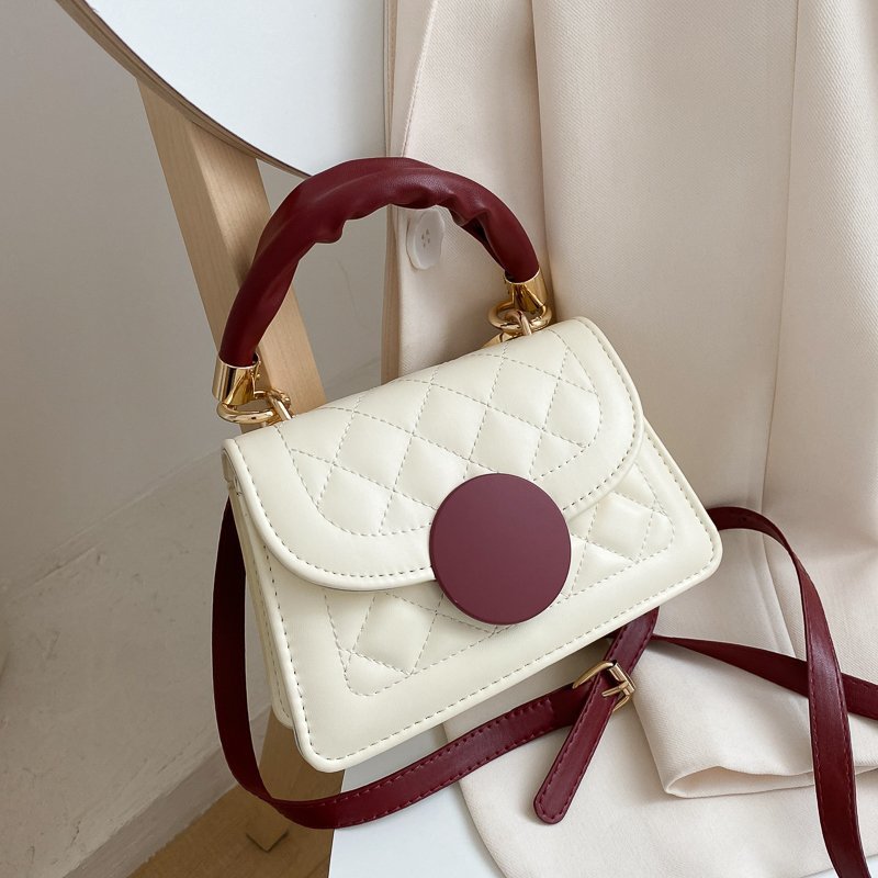 Factory Direct Sales Trendy Fashionable Women&#039;s Bags New Korean Versatile One-Shoulder Crossbody Small Bag Plum Blossom Twist Lock Bag Women