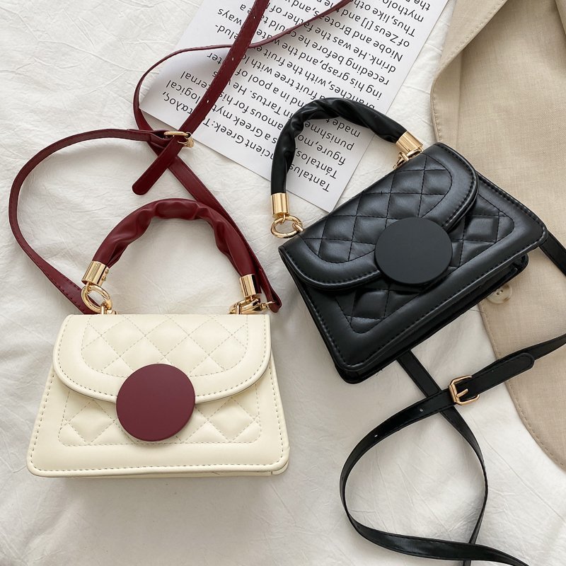 Factory Direct Sales Trendy Fashionable Women&#039;s Bags New Korean Versatile One-Shoulder Crossbody Small Bag Plum Blossom Twist Lock Bag Women