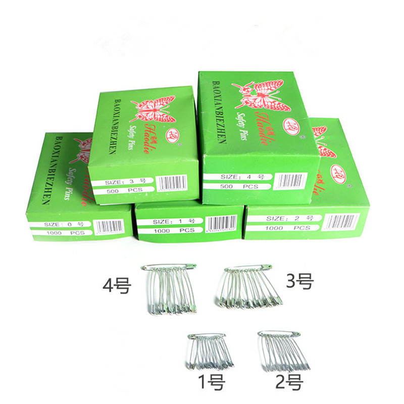 Factory Wholesale Pin Galvanized More Sizes Fixed Clothes Tag Brooch Lock Pin Insurance Metal Buckle Crochet Safety Pin