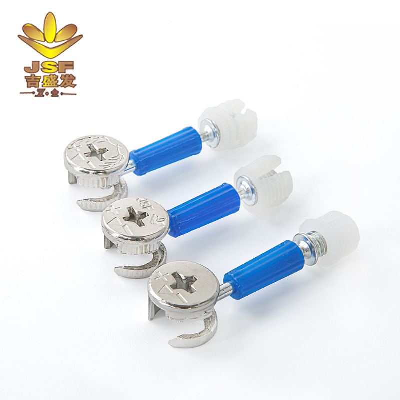 Furniture Hardware Three-in-One Connector Iron Disassembly Fastener Three-in-One Expansion Nut Eccentric Wheel Lock