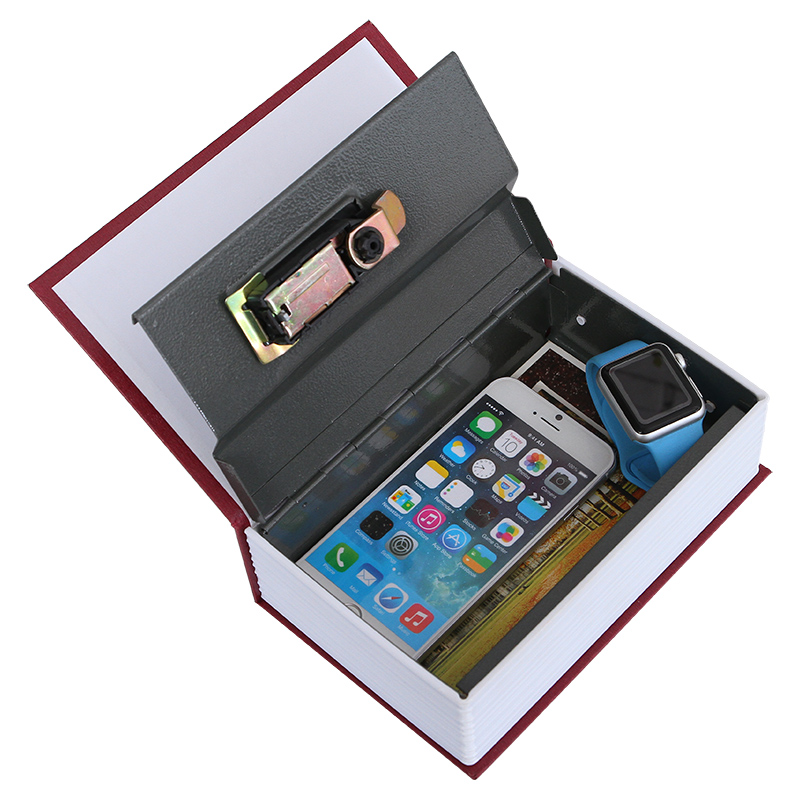 Large Key Lock Painted Book Fuse Box Savings Bank Student Small Coin Bank Home Simulation Book Safe