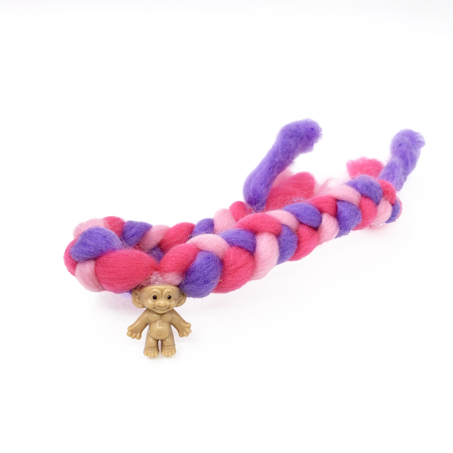 Cross-Border Amazon Hot Sale Cotton Candy DIY Hand-Woven Hair Hair Doll Candy Doll Candy Lock