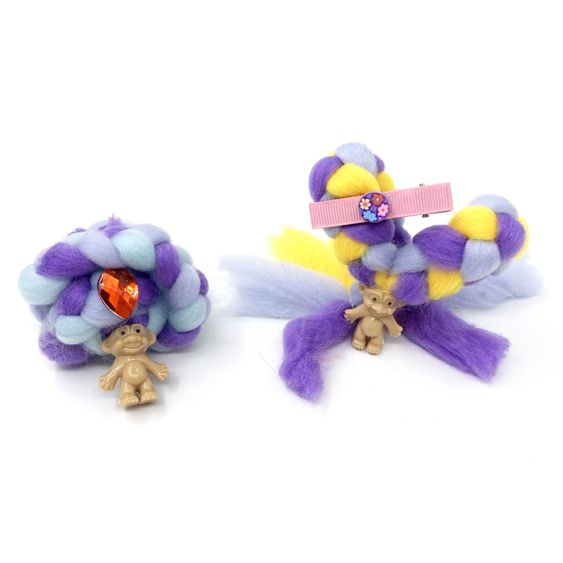Cross-Border Amazon Hot Sale Cotton Candy DIY Hand-Woven Hair Hair Doll Candy Doll Candy Lock