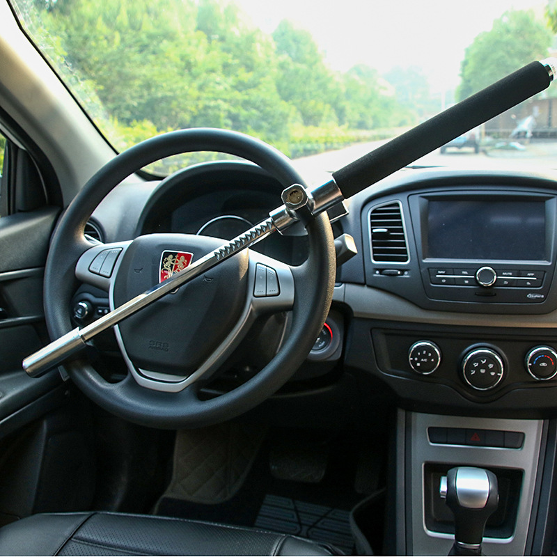Car UShaped Steering Wheel Lock Vehicle AntiTheft Lock Adjustable Retractable SelfDefense Car Safety Lock Broken Window