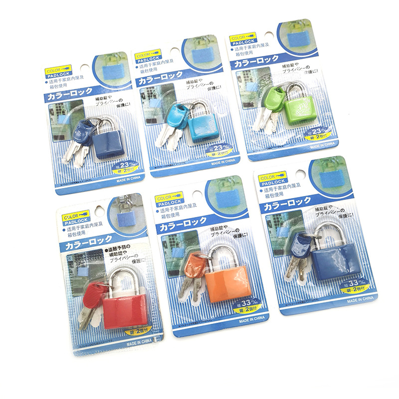 Lock Padlock Iron Padlock Color Lock Shell Lock Color Shell Lock Small Lock Mini Lock Student Bedroom Dormitory Lock