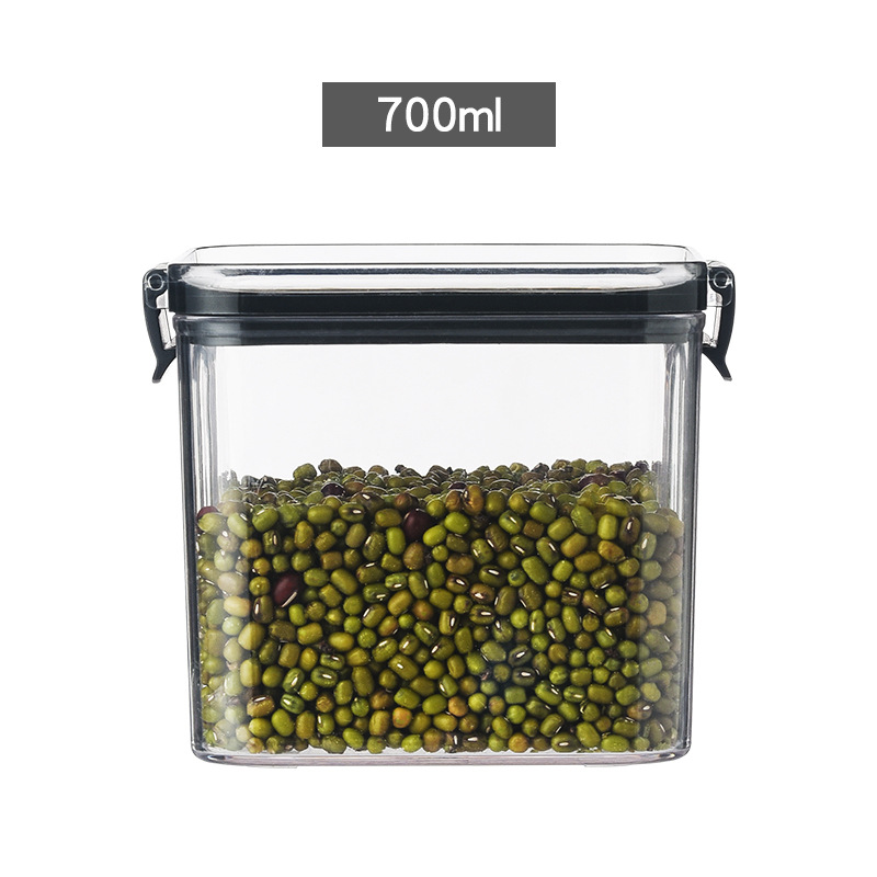 moistureproof crisper with lid locked on both sides sealed storage jars of whole grains snacks and dried fruits