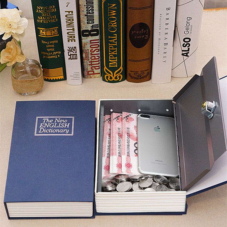 Small Number Password Lock Book Fuse Box Key Savings Bank Student Small Coin Bank Household Simulation Book Safe