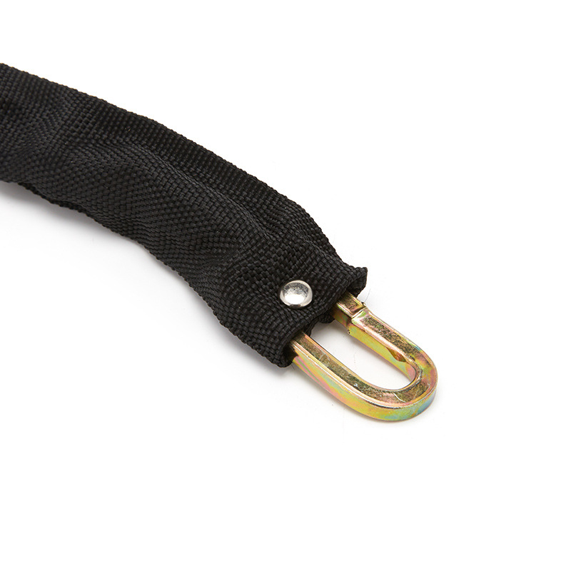 Blade Suit Cloth Chain Lock Iron Cloth Wrapper Chain Lock Copper Core round Head Chain Lock Bicycle Motorcycle Lock Spot