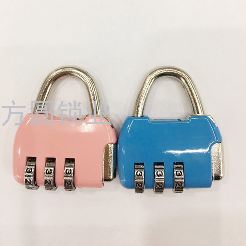 Fangyuan lock small password lock backpack anti-theft lock color password padlock gym cabinet lock