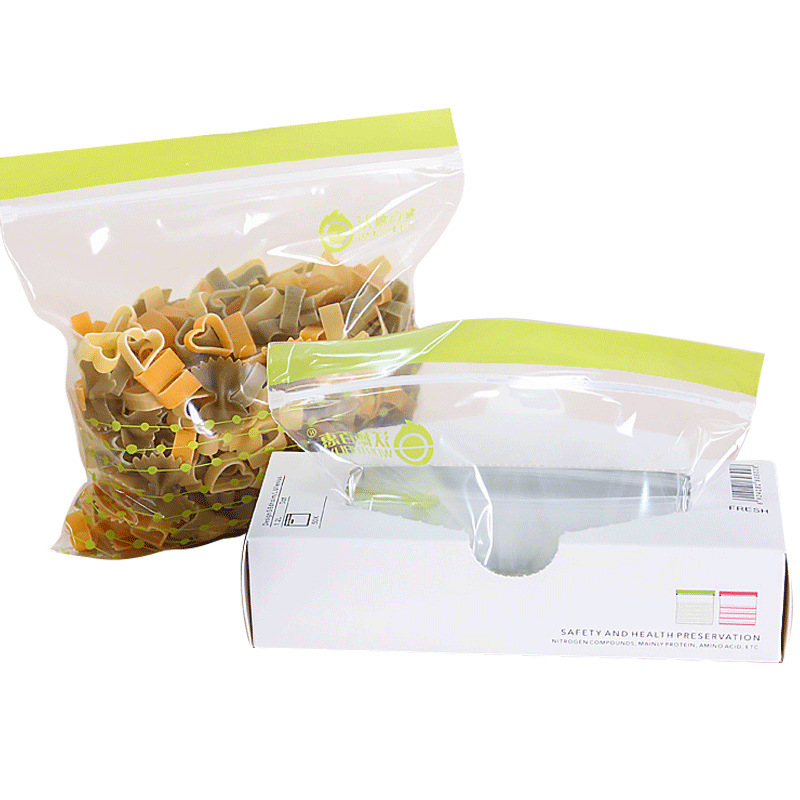 Grocery Bag Small Envelope Bag Supermarket Zip Lock Bag Thickened Point Disposable Refrigerator Fruit Large Ziplock Bag