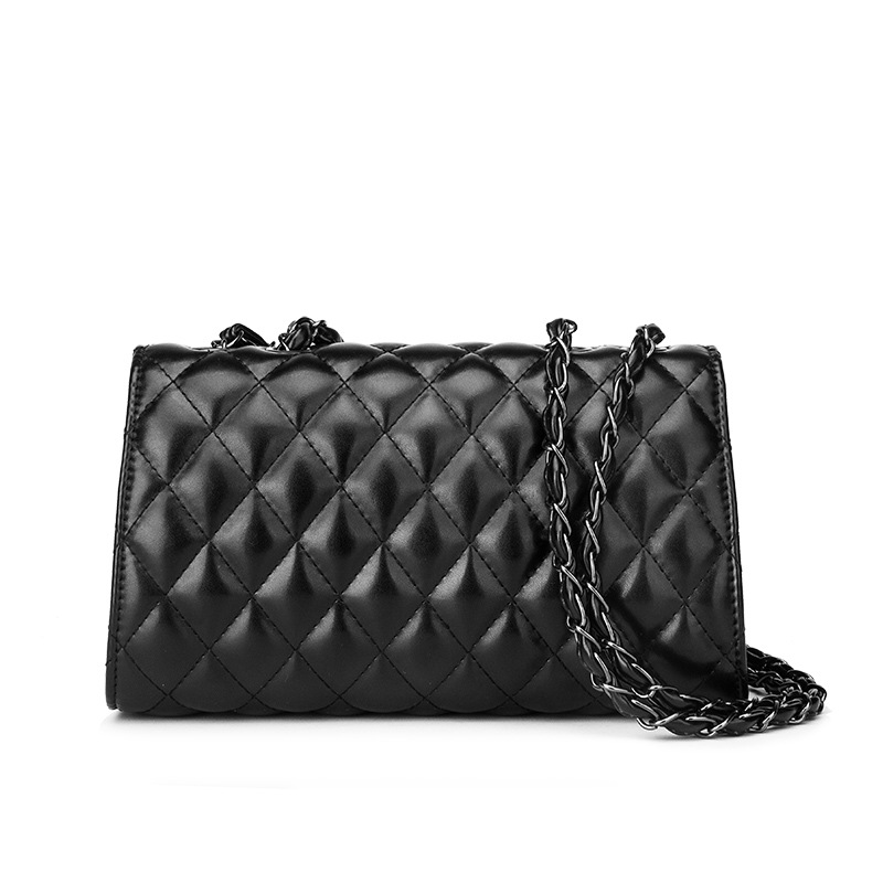 Foreign Trade Women&#039;s Shoulder Rhombus Chain Bag Wholesale 2020 New Autumn and Winter Bags Cover Lock Women&#039;s Crossbody Handbag