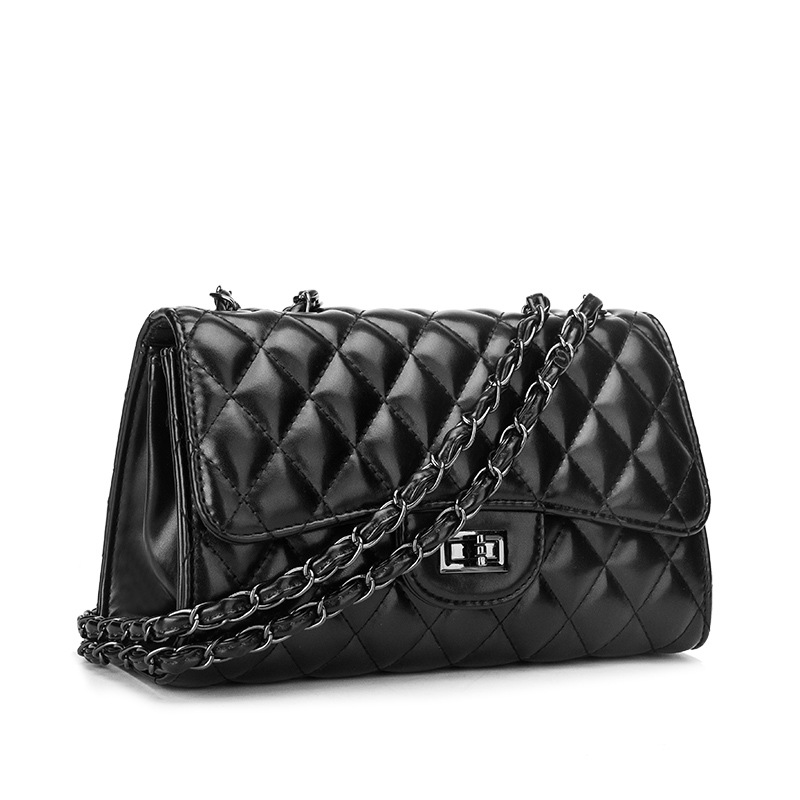 Foreign Trade Women&#039;s Shoulder Rhombus Chain Bag Wholesale 2020 New Autumn and Winter Bags Cover Lock Women&#039;s Crossbody Handbag