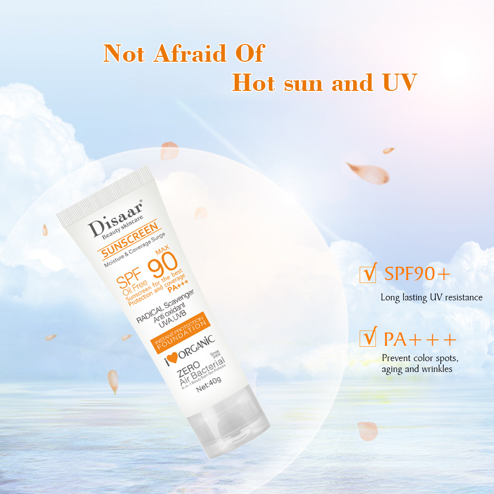 CrossBorder Sunscreen Summer Sunscreen Skin Moisturizing Lock Water Concealer Body Sunscreen SweatProof UV Protection