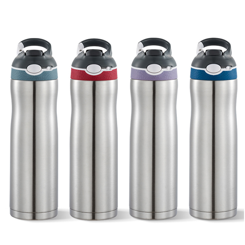 Hook with Lock Key Straw Thermal Insulation Kettle Large Capacity Vacuum Bottle 316 Insulated Stainless Steel Bottle