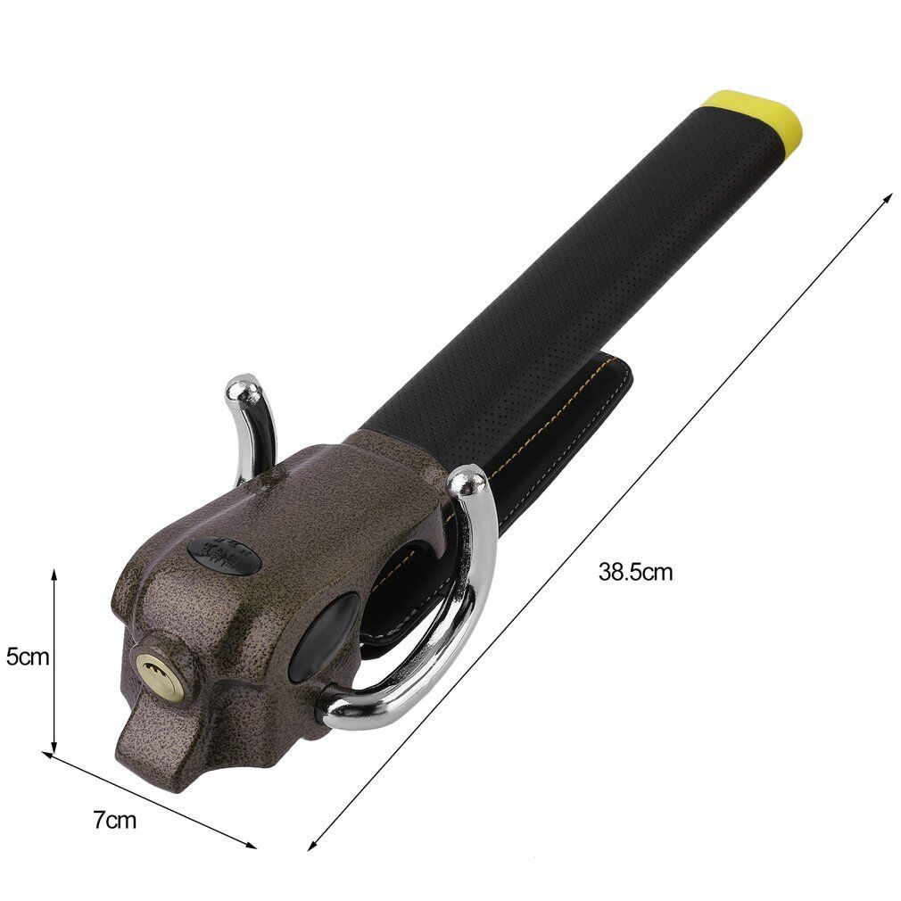 Motor Steering Wheel Lock Car Leather Lock Vehicle Anti-Theft Lock Car Lock Cross-Border Hot Airbag Lock