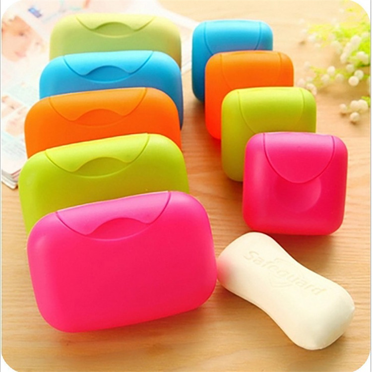 Creative Travel soap Box Waterproof and leakproof soap box with cover and lock soap box