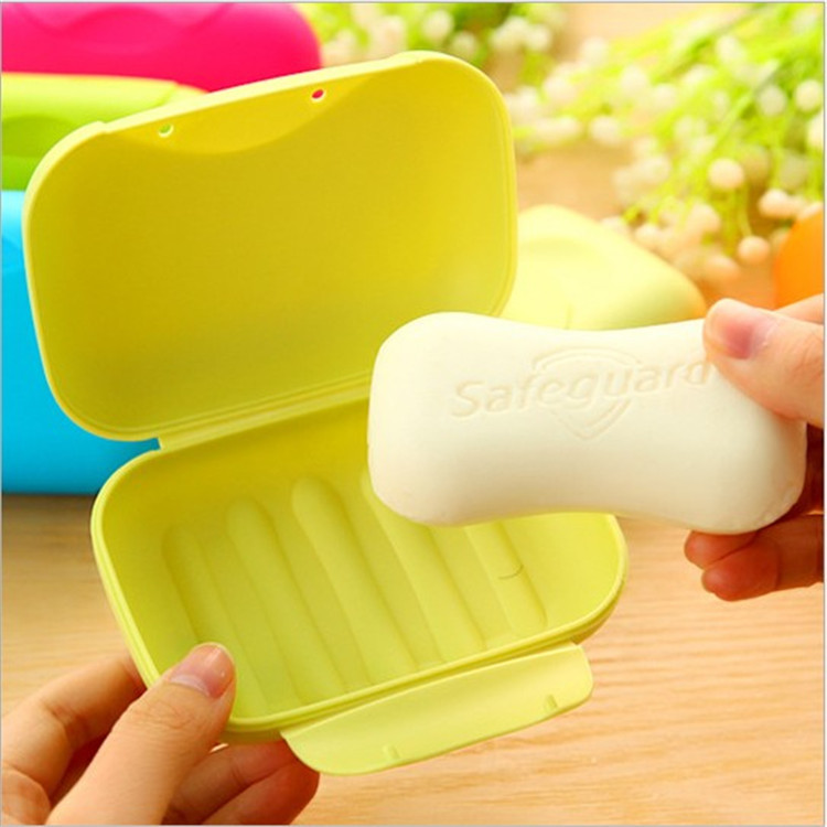Creative Travel soap Box Waterproof and leakproof soap box with cover and lock soap box