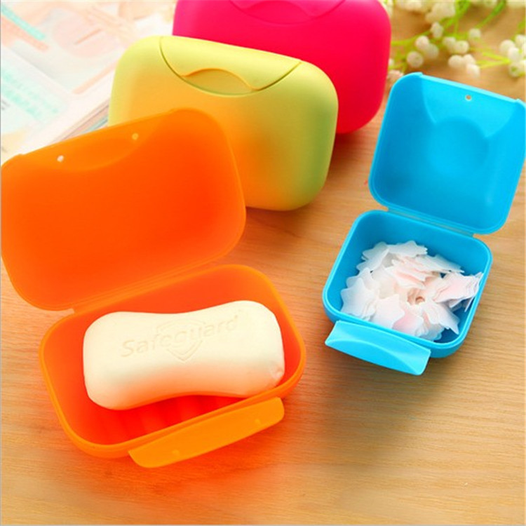 Creative Travel soap Box Waterproof and leakproof soap box with cover and lock soap box