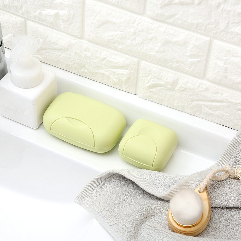 Creative Travel soap Box Waterproof and leakproof soap box with cover and lock soap box