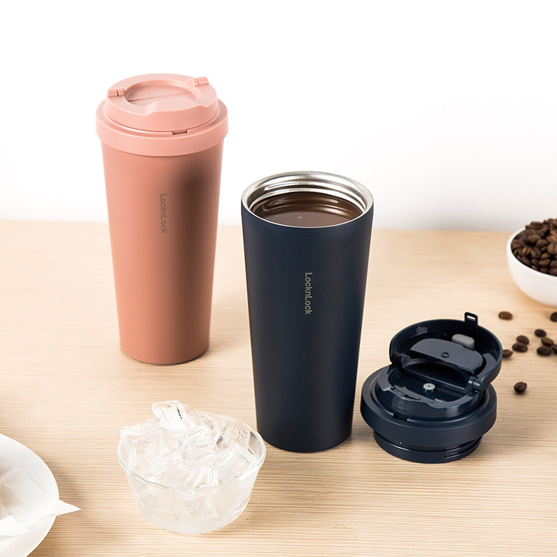 Lock Bouncing Coffee Cup Lhc3249 Office 316 Stainless Steel Large Capacity Portable Coffee Cup Gift Printing
