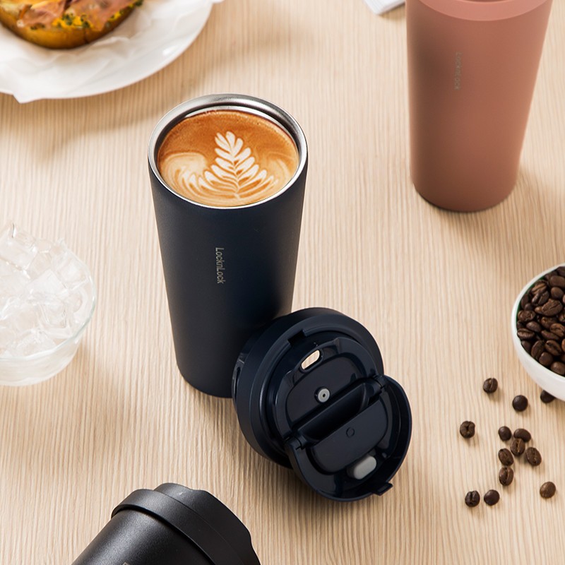 Lock Bouncing Coffee Cup Lhc3249 Office 316 Stainless Steel Large Capacity Portable Coffee Cup Gift Printing