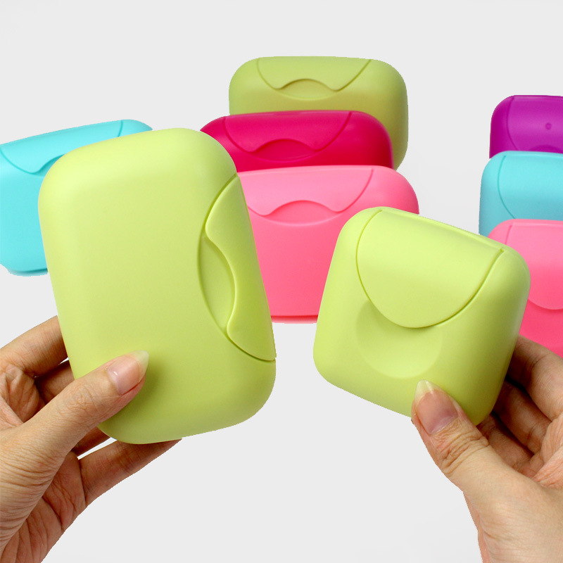 Travel toilet carries a locking covered soap box sealed waterproof size mini hand soap box wash soap box