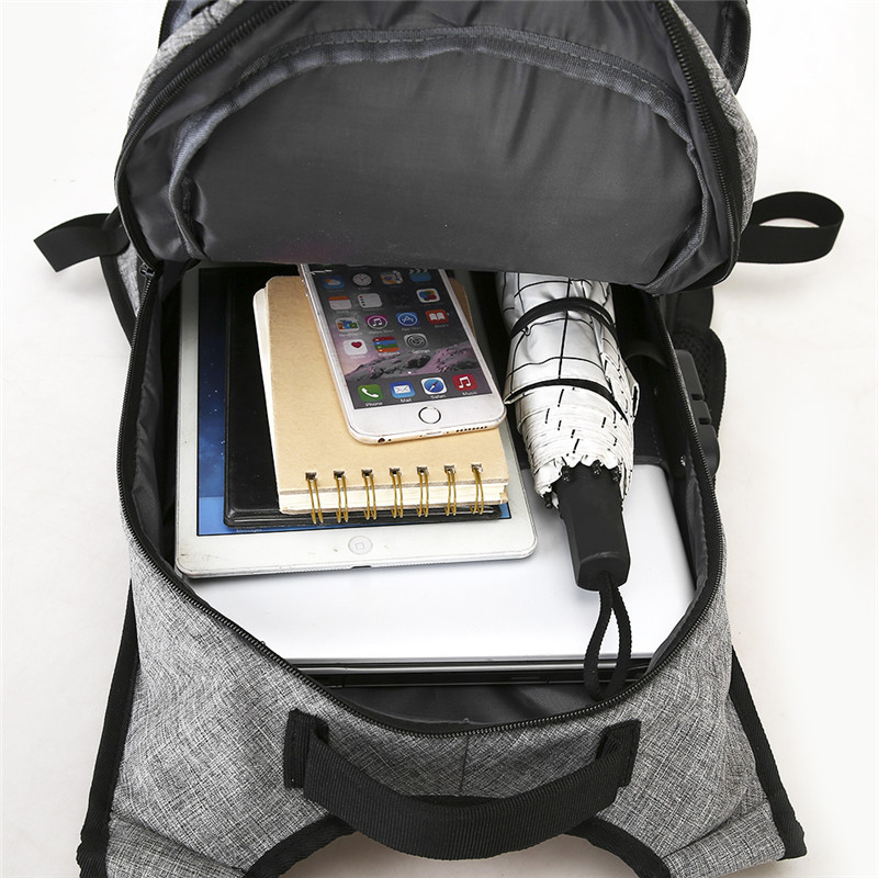 Feisha Outdoor Backpack Men&#039;s Business Anti-Theft Backpack 15.6-Inch Computer Bag USB Password Lock Schoolbag