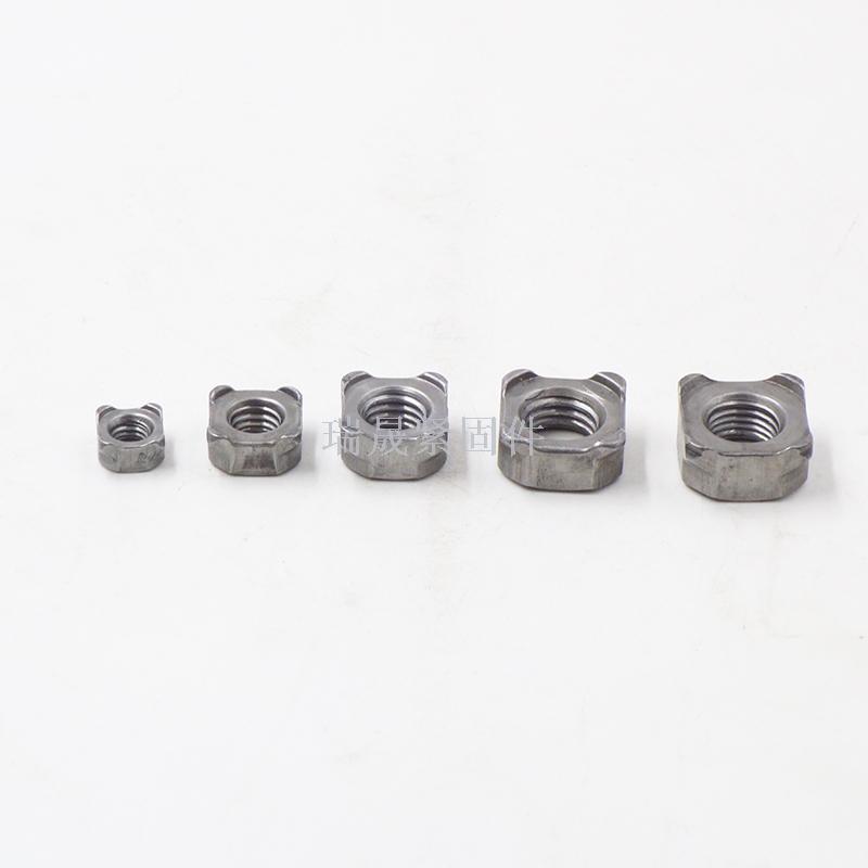 Welded nut foursquare Welded nut galvanized iron nut high strength nut nylon lock nut nut nut nut