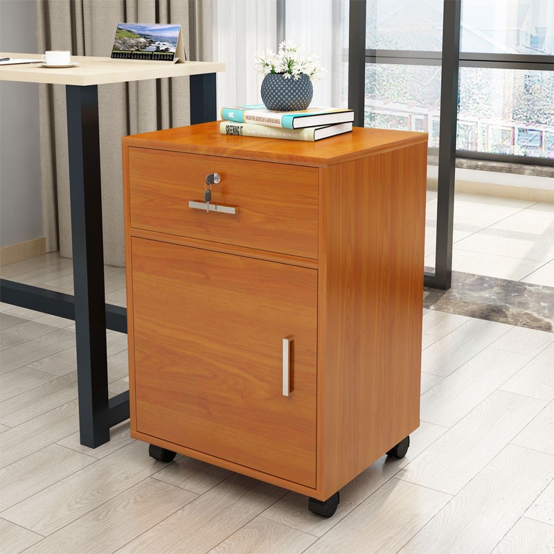 Office File Cabinet with Lock Drawer Data Cabinet Movable Floor Low Cabinet under Table Movable Cabinet Locker Bedside Table