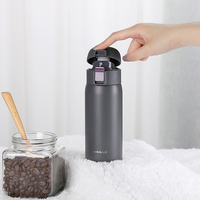 Lock Bounce Vacuum Cup 304 Stainless Steel 350ml Portable Insulation Cup Lhc3254 Business Lettering Gift