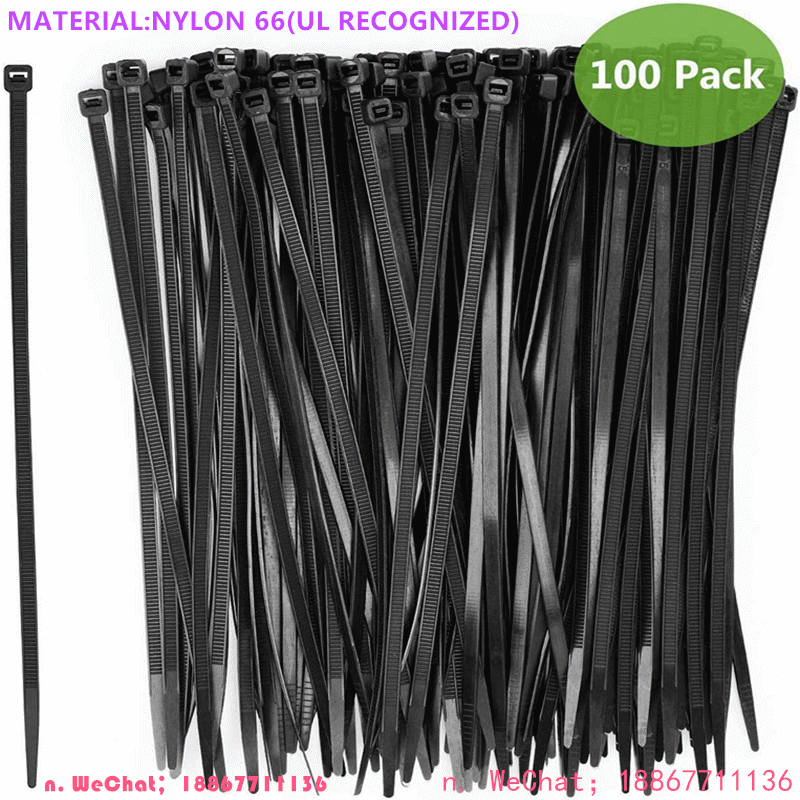 High quality zipper zipper industrial nylon zipper zipper heavy duty wire self-locking cable 12 inches uv black