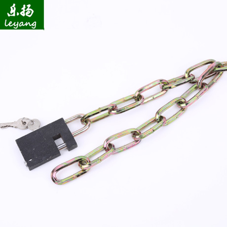 Manufacturers direct a variety of specifications chain lock square galvanized bicycles lock motorcycle lock theft practical and convenient