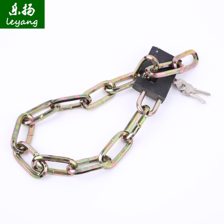 Manufacturers direct a variety of specifications chain lock square galvanized bicycles lock motorcycle lock theft practical and convenient