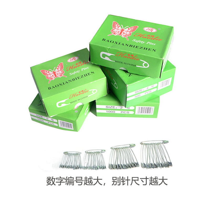 Safety Pin Factory Wholesale Pin Galvanized More Sizes Fixed Clothes Tag Brooch Lock Pin Insurance Metal Buckle Crochet